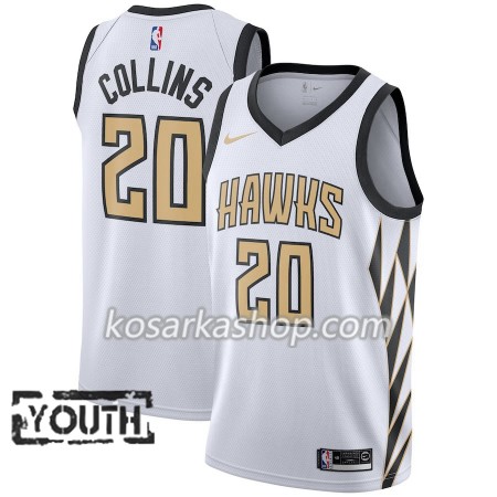 Dres Atlanta Hawks John Collins 20 Nike 2018-19 City Edition Bijela Swingman - Dječji